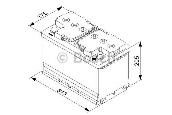 Batería de arranque 60778729 Fiat/Alfa/Lancia