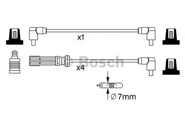 Cable de encendido central 0986357244 Bosch