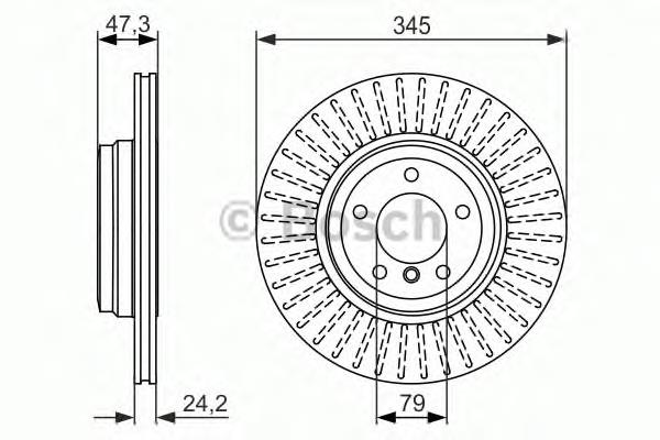 0986479585 Bosch disco de freno trasero