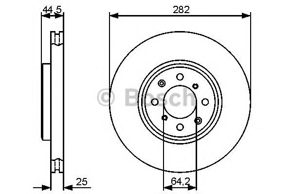 0986479476 Bosch freno de disco delantero