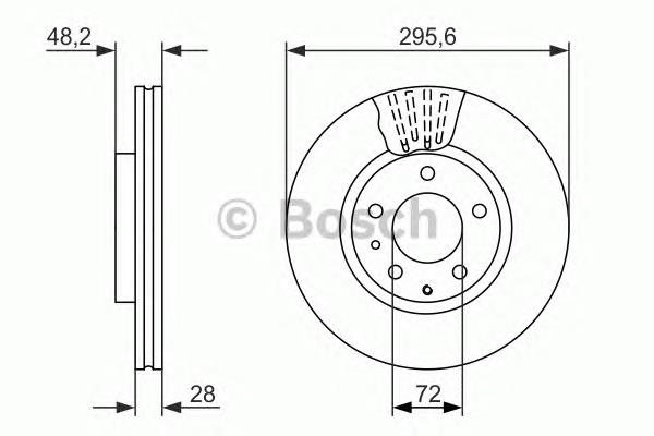 0986479758 Bosch freno de disco delantero