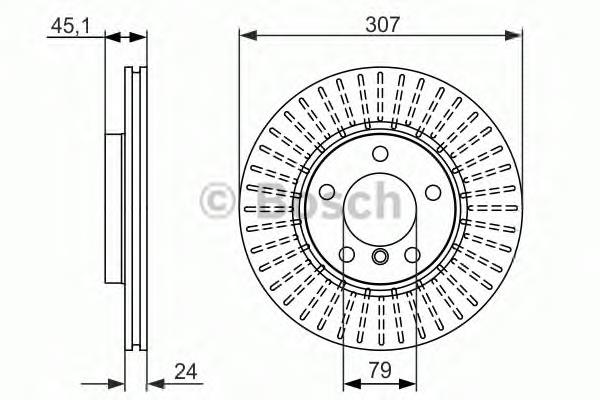 0986479726 Bosch freno de disco delantero