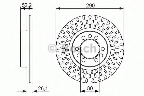 0986479626 Bosch freno de disco delantero