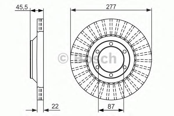 0986479702 Bosch freno de disco delantero