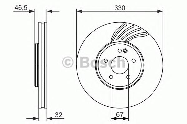 0 986 479 719 Bosch freno de disco delantero