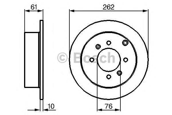 0 986 479 125 Bosch disco de freno trasero