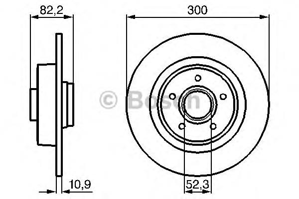 0986478971 Bosch disco de freno trasero