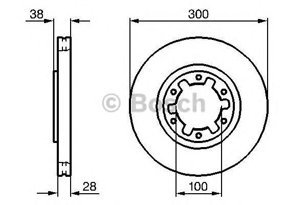 0986479031 Bosch freno de disco delantero