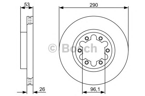 0986479355 Bosch freno de disco delantero