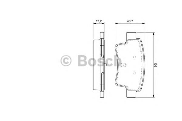 0986494094 Bosch pastillas de freno traseras