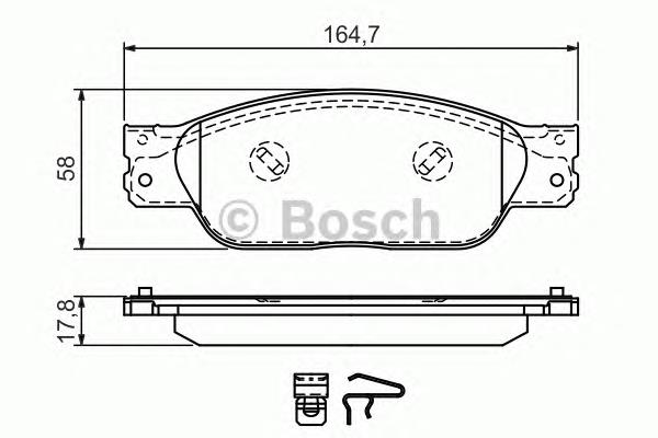 0986494355 Bosch pastillas de freno delanteras