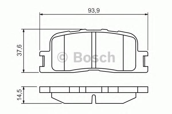 0986494359 Bosch pastillas de freno traseras