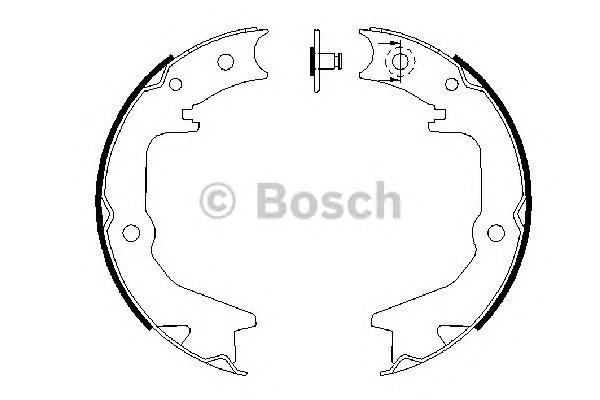 0986487685 Bosch pastillas de freno traseras