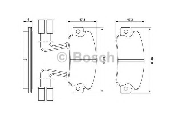 0986491330 Bosch pastillas de freno delanteras