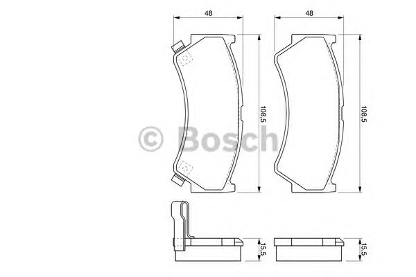 0986424732 Bosch pastillas de freno delanteras