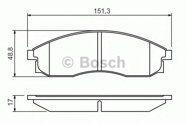 0986424340 Bosch pastillas de freno delanteras