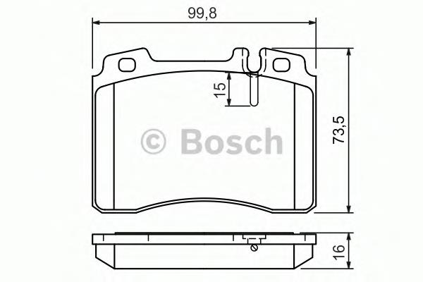 0986424170 Bosch pastillas de freno delanteras