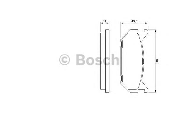 0986424266 Bosch pastillas de freno traseras