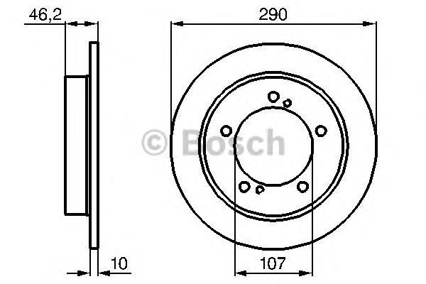 0986478838 Bosch freno de disco delantero