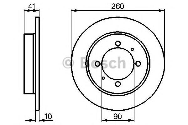 0986478716 Bosch disco de freno trasero