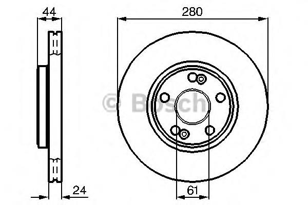 0986478797 Bosch freno de disco delantero