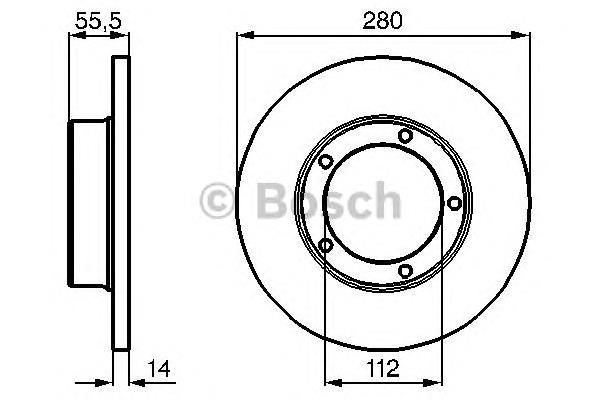 0986478770 Bosch freno de disco delantero