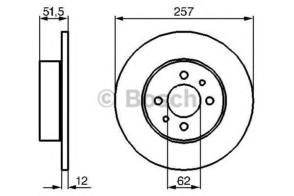 0986478066 Bosch freno de disco delantero