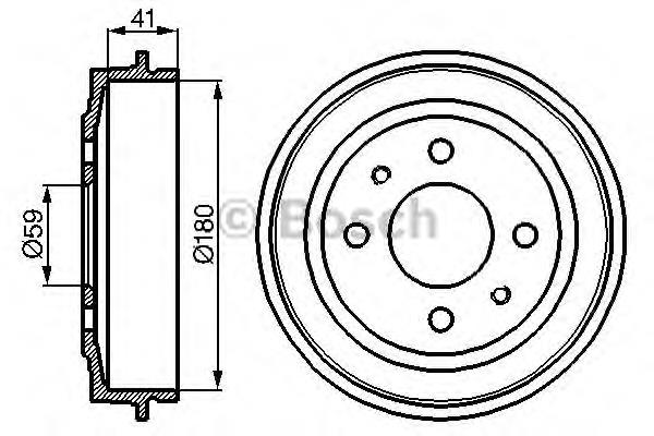 0986477087 Bosch freno de tambor trasero