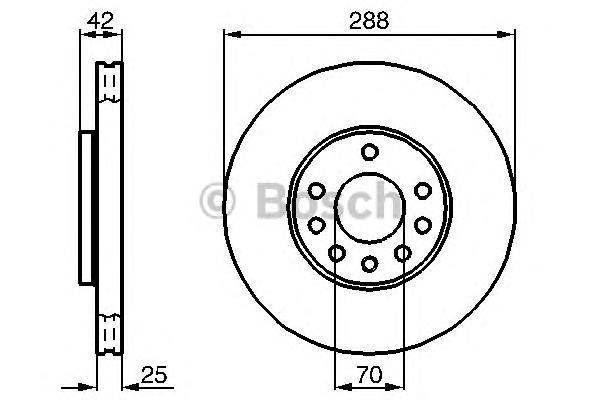 0986478449 Bosch freno de disco delantero