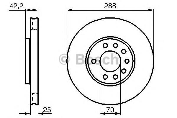 0986478423 Bosch freno de disco delantero