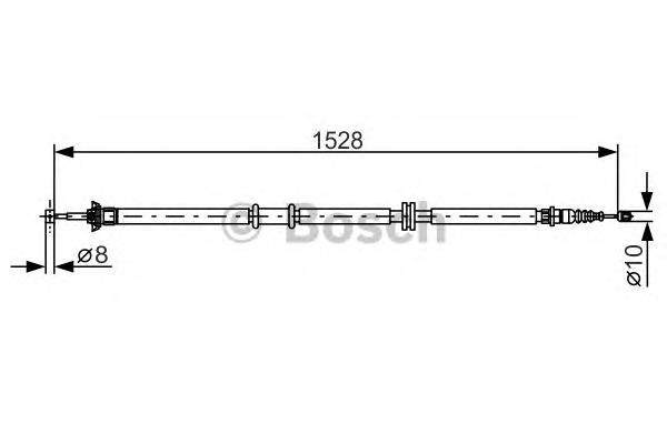  Cable de freno de mano trasero derecho para Fiat Linea 323