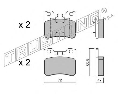 062.2 Trusting pastillas de freno delanteras