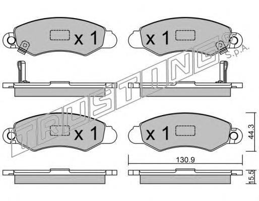 433.0 Trusting pastillas de freno delanteras