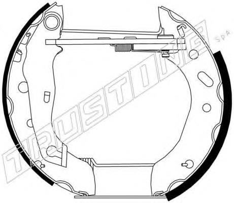 627.0 Trusting pastillas de freno delanteras