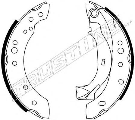 726.0 Trusting pastillas de freno traseras