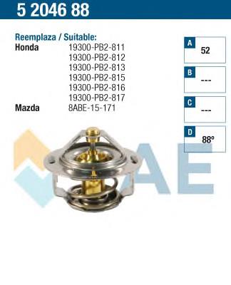 5204688 FAE termostato, refrigerante