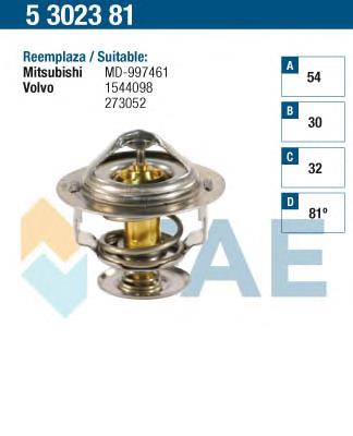 5302381 FAE termostato, refrigerante