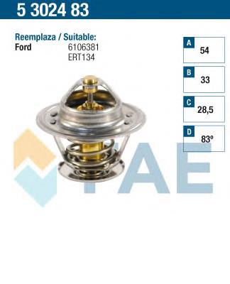 5302483 FAE termostato, refrigerante