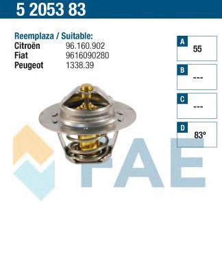 5205383 FAE termostato, refrigerante