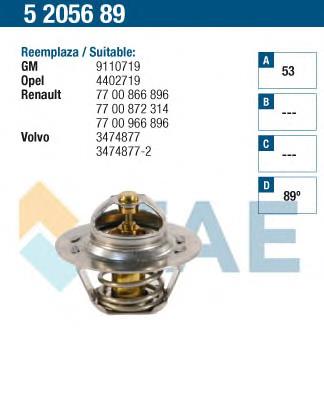 5205689 FAE termostato, refrigerante