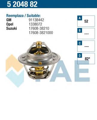 5204882 FAE termostato, refrigerante