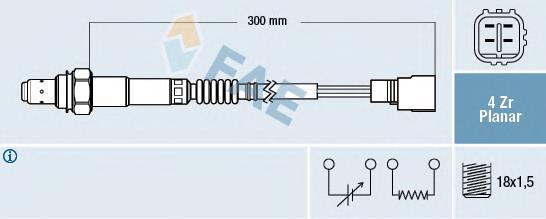 77424 FAE sonda lambda sensor de oxigeno post catalizador