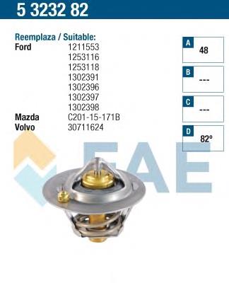 5323282 FAE termostato, refrigerante