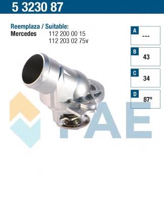 5323087 FAE termostato, refrigerante