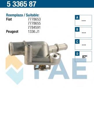 5336587 FAE caja del termostato