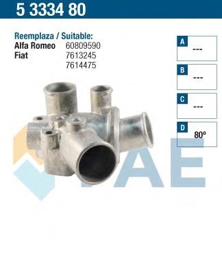 5333480 FAE caja del termostato