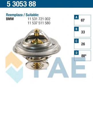 5305388 FAE termostato, refrigerante