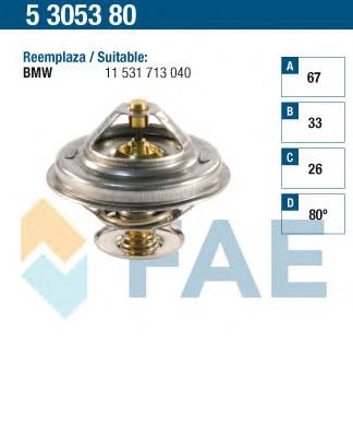 5305380 FAE termostato, refrigerante