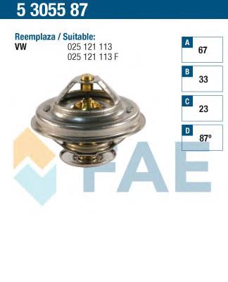 5305587 FAE termostato, refrigerante