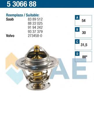 5306688 FAE termostato, refrigerante